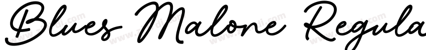 Blues Malone Regula字体转换